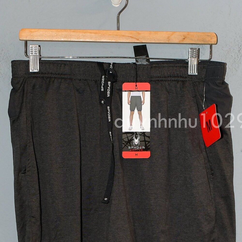 Spyder Men's tech Knit short in dark gray - Picture 3 of 9